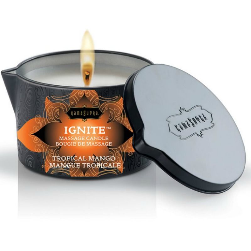 Bougie de Massage Huile Tiède 6 Parfums 170 g 35 Heures - Kamasutra