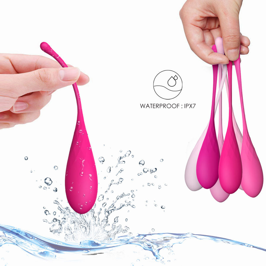 Boules de Geisha Kegel Fit Set Progressif 6 Poids Étanche IPX7 - Leslie