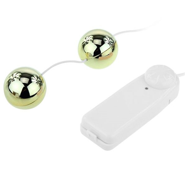 Boules de Geisha Vibrantes Golden Télécommande Multivitesse - Baile