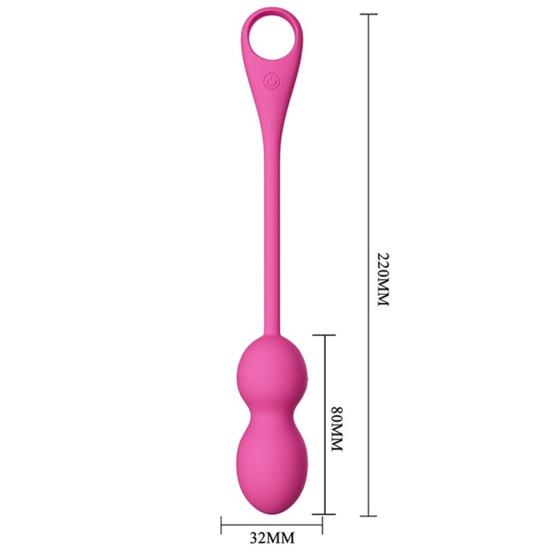 Boules de Kegel Vibrantes Elvira Connectées 12 Modes - Silicone - Pretty Love