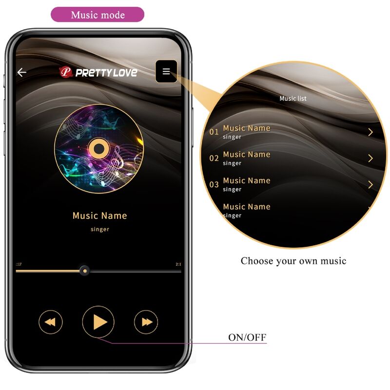 Boules de Kegel Vibrantes Elvira Connectées App 12 Modes USB - Pretty Love
