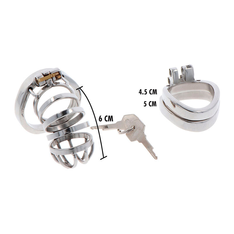 Cage de Chasteté Extreme Métal Inoxydable Verrouillage Sécurisé - Hidden Desire