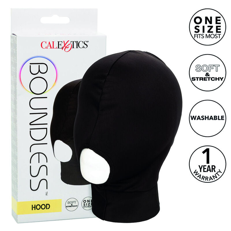 Cagoule BDSM Boundless Hood Bouche Ouverte Tissu Respirant Extensible - CalExotics