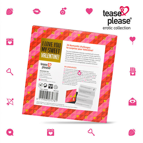 Calendrier de l'Avent Saint-Valentin 24 Défis Romantiques 10 Langues - Tease&Please