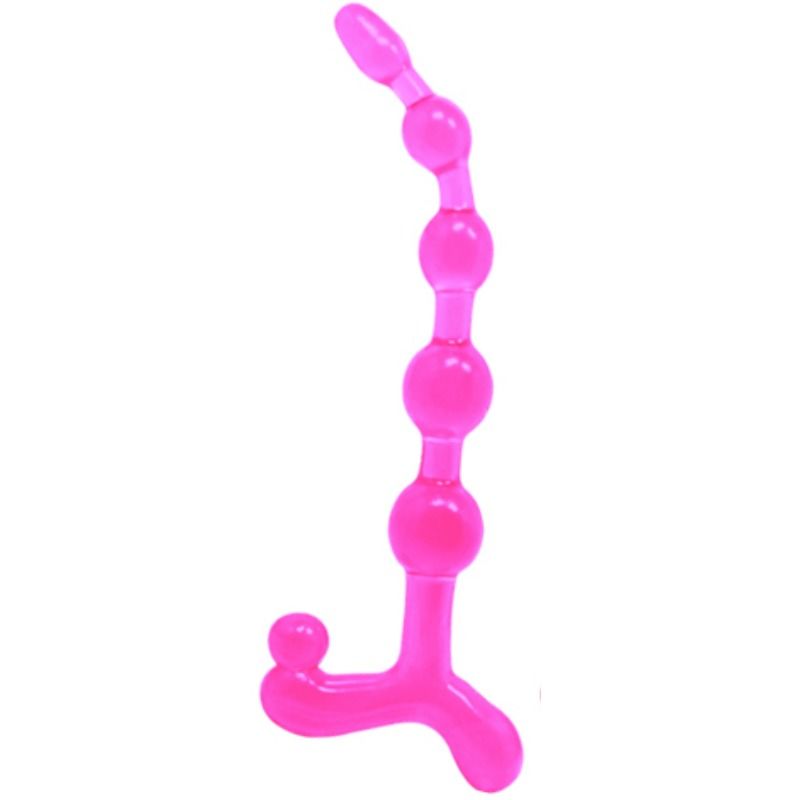 Chapelet Anal Bendy Twist en TPR Flexible - Nodulé - Baile