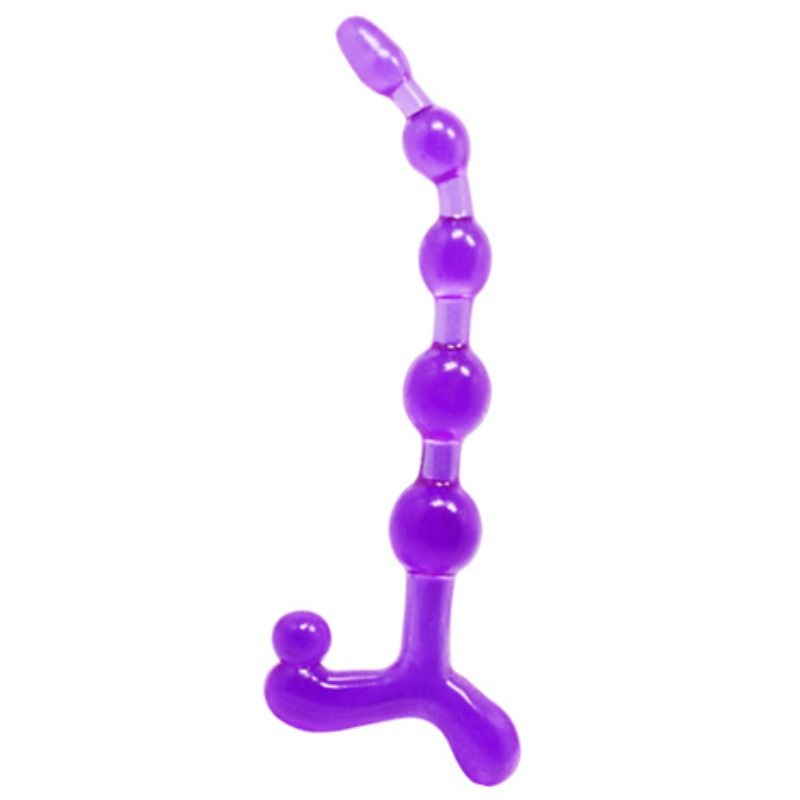 Chapelet Anal Bendy Twist en TPR Flexible - Nodulé - Baile