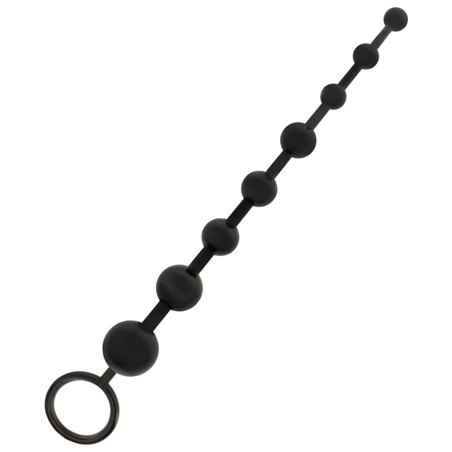Chapelet Anal Progressif 8 Boules 29 cm Anneau de Retrait - Addicted Toys