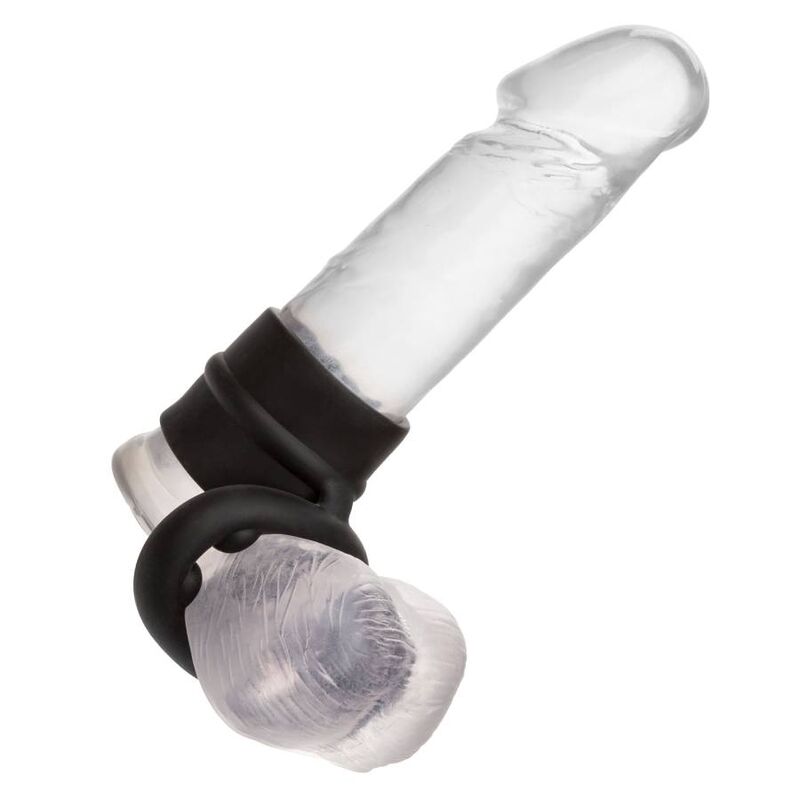 Cockring Alpha Dual Magnum Silicone Double Anneau avec Soutien Scrotum - CalExotics