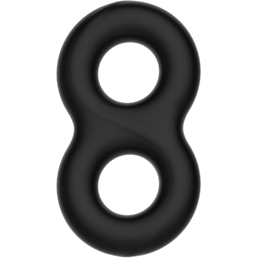 Cockring Double Infinity Silicone Souple Ajustable - Crazy Bull
