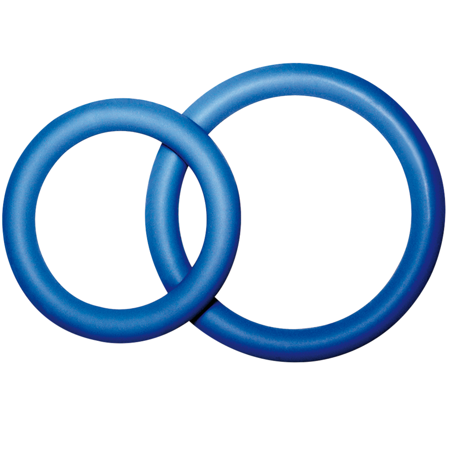 Cockring Double Potenzduo 2 Anneaux Silicone 3 Tailles - Joydivision