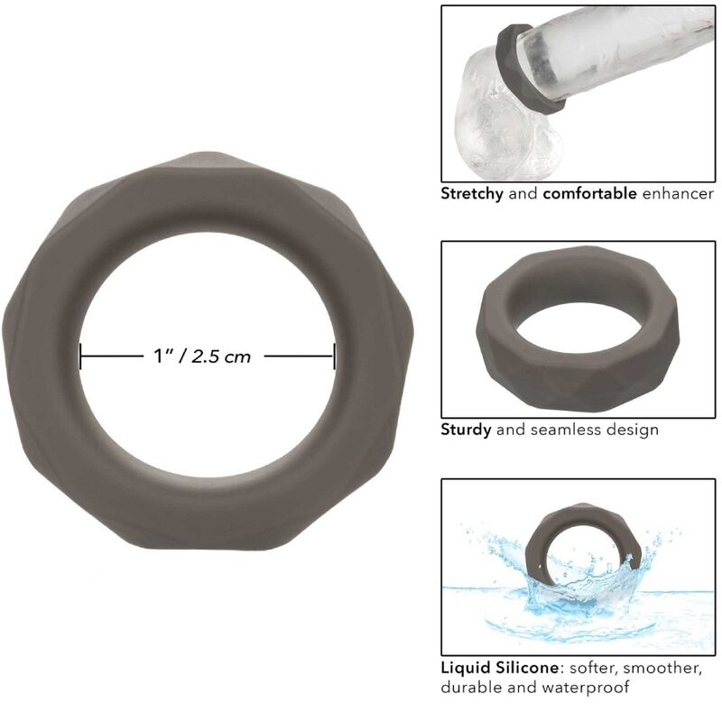 Cockring Prismatique Alpha Prolong Silicone Étanche Sans Couture - CalExotics