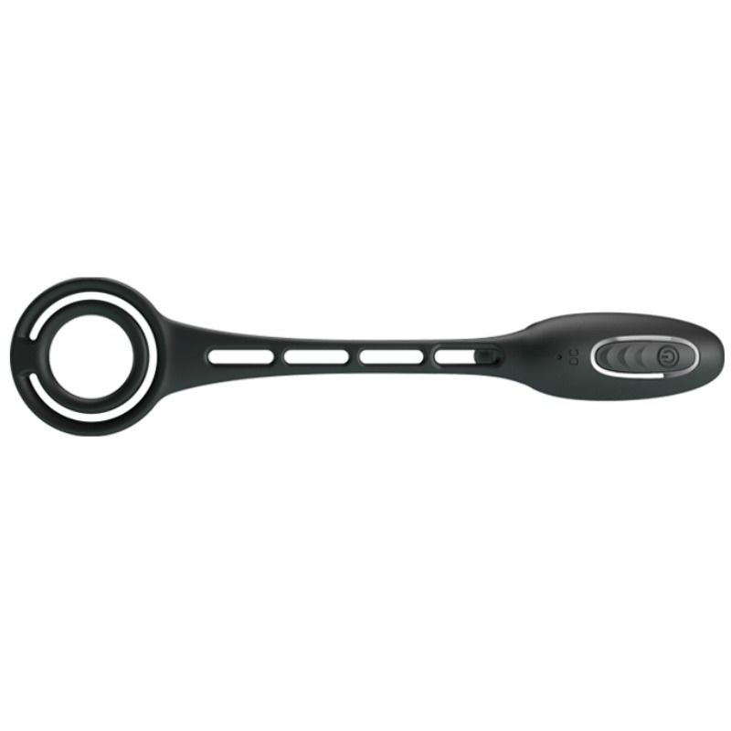 Cockring Vibrant avec Plug Prostatique 12 Modes Rechargeable - Pretty Love