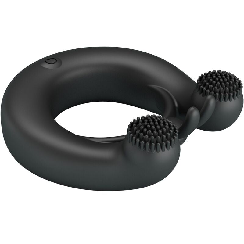 Cockring Vibrant Dahlia Stimulateur Clitoris 12 Vibrations Rechargeable - Pretty Love