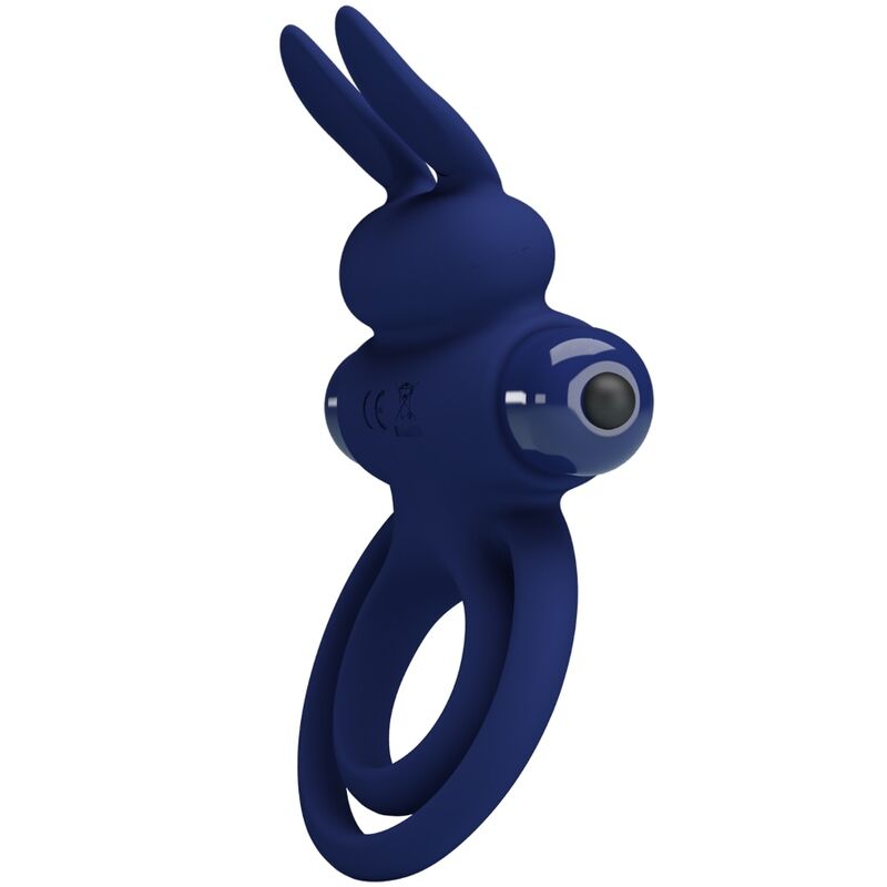 Cockring Vibrant Darey Lapin Silicone 10 Modes Stimulateur Clitoridien - Pretty Love