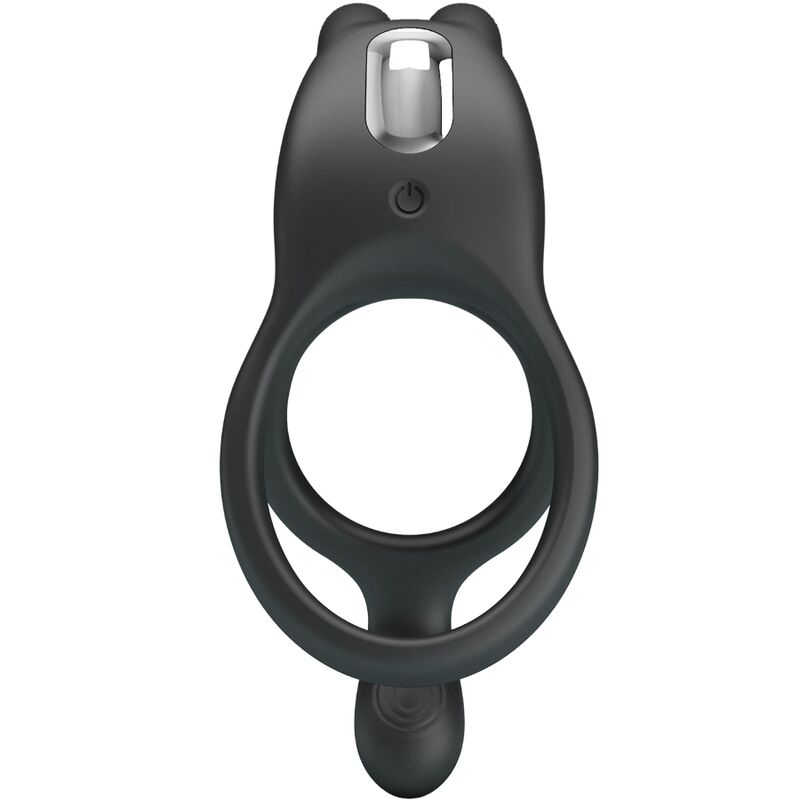 Cockring Vibrant Double Anneau Seth 7 Vibrations Rechargeable - Pretty Love