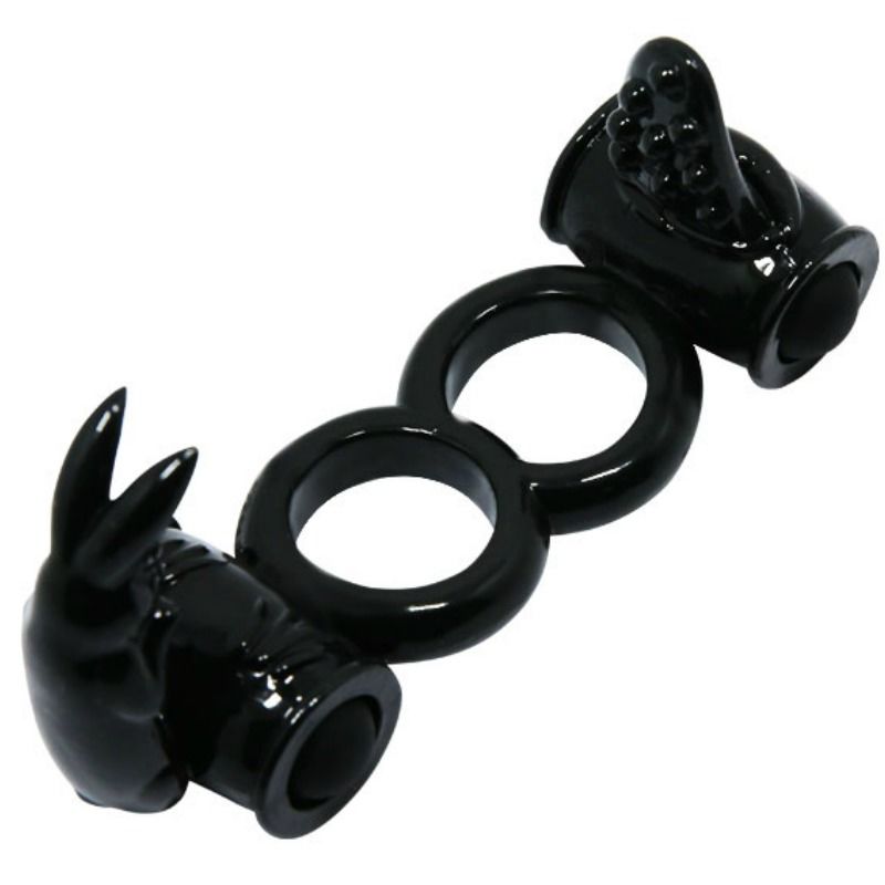 Cockring Vibrant Double Anneau Sweet Ring Stimulateur Clitoris Lapin - Baile
