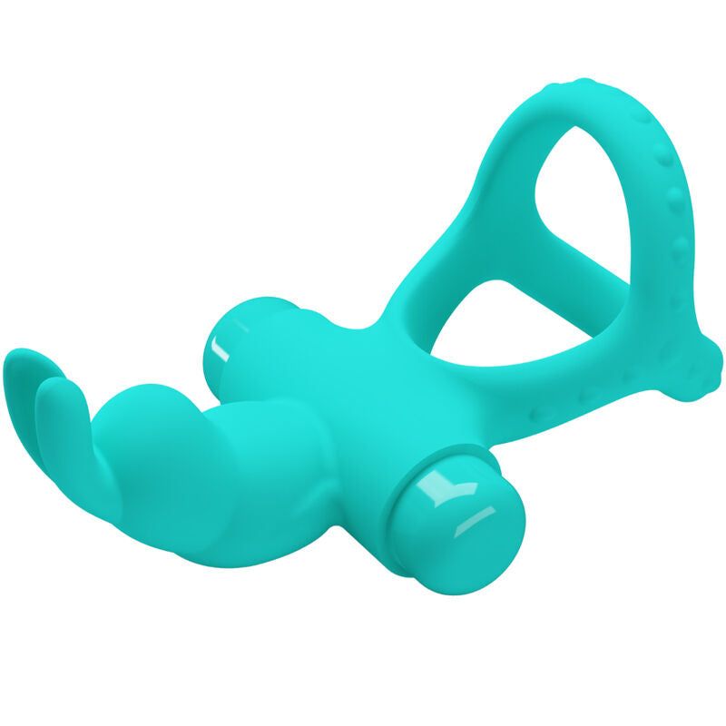 Cockring Vibrant Figgy Forme Lapin Silicone Étanche Rechargeable - Pretty Love