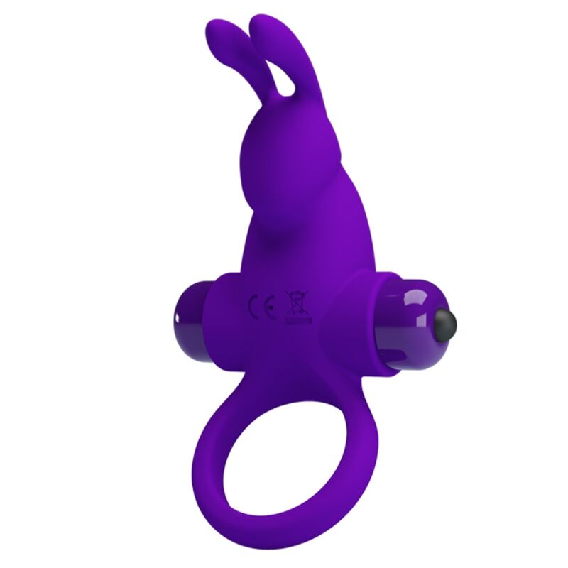 Cockring Vibrant Rabbit Stimulateur Clitoridien 10 Modes Silicone - Pretty Love