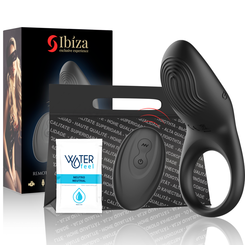 Cockring Vibrant Télécommandé Full Contact Stimulateur Clitoridien 10 Modes - Ibiza Technology