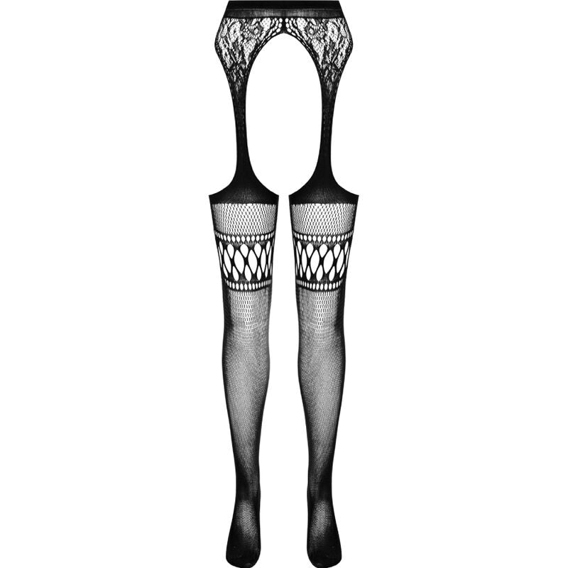 Collant Ouvert avec Jarretière Effet Bas Taille Unique - Passion Woman