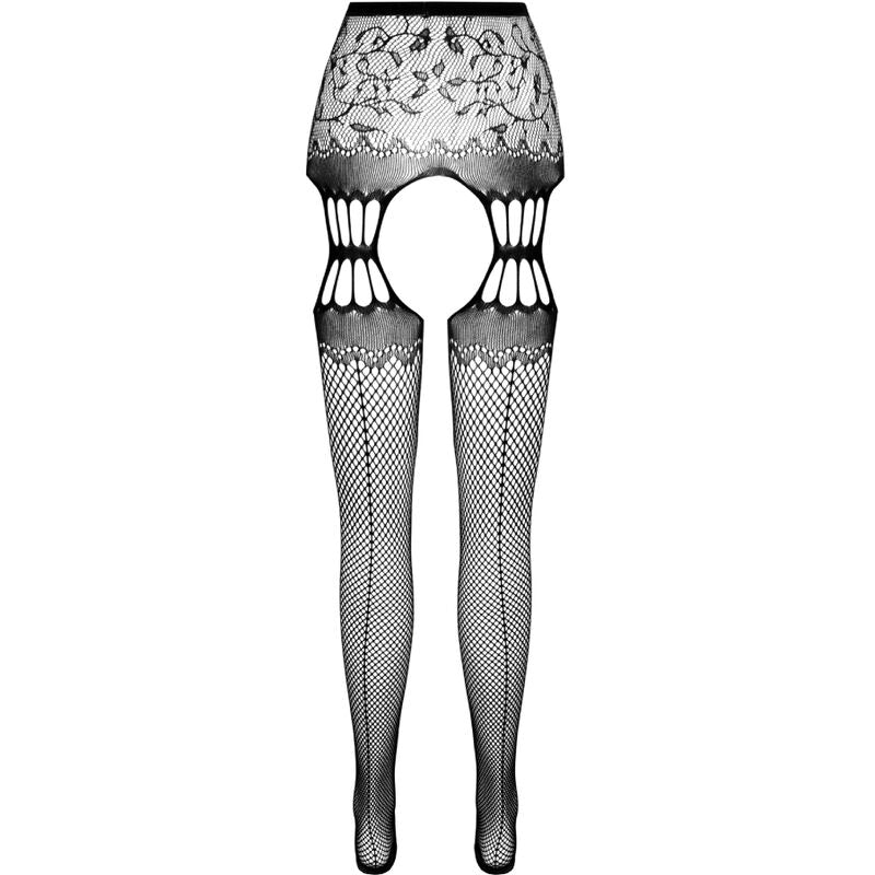 Collant Ouvert Effet Jarretière S027 Taille Unique Sensuel - Passion Woman