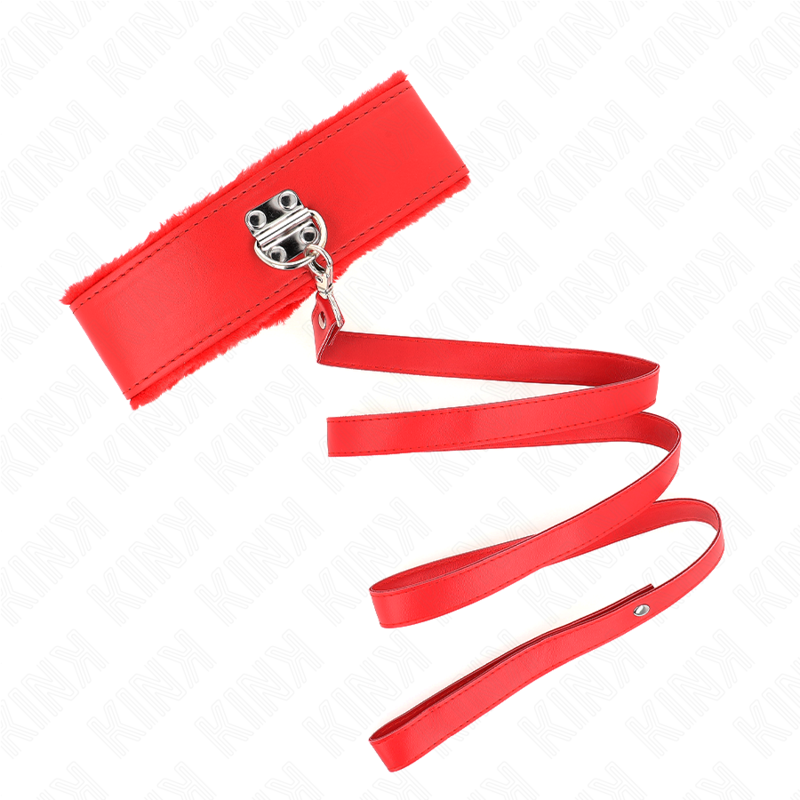 Collier BDSM avec Laisse Cuir 116 cm - Kink