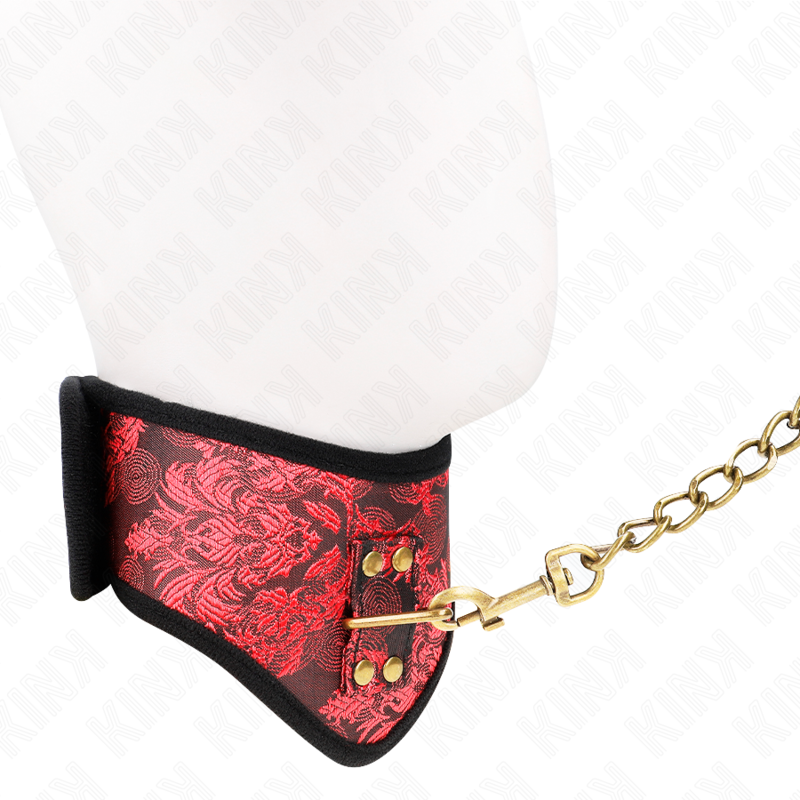 Collier BDSM Scandale Dentelle avec Bracelet Réglable 75 cm - Kink