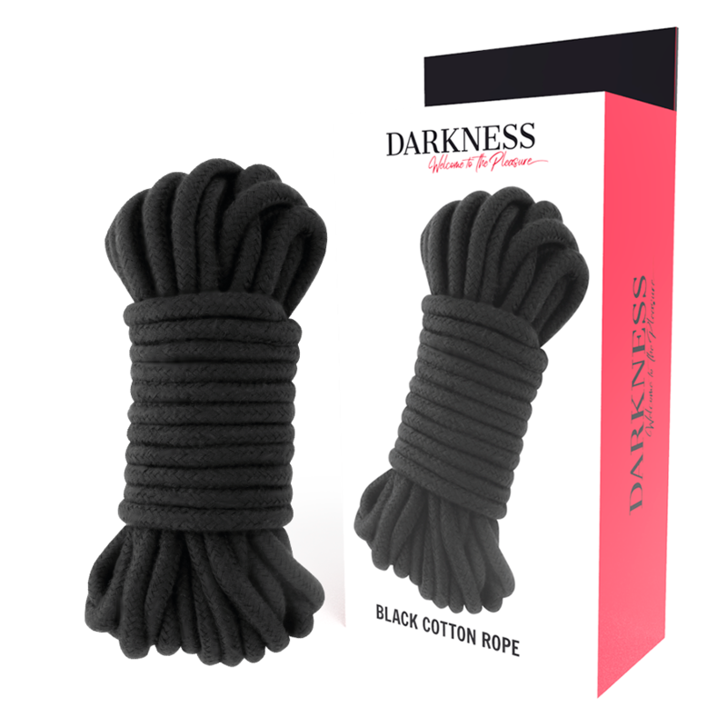 Corde Bondage Japonaise Coton - Shibari Soft - Darkness