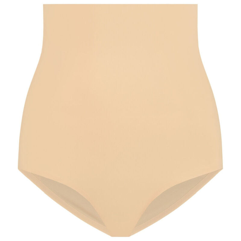 Culotte Gainante Taille Haute Sans Couture Invisible Beige - Bye Bra