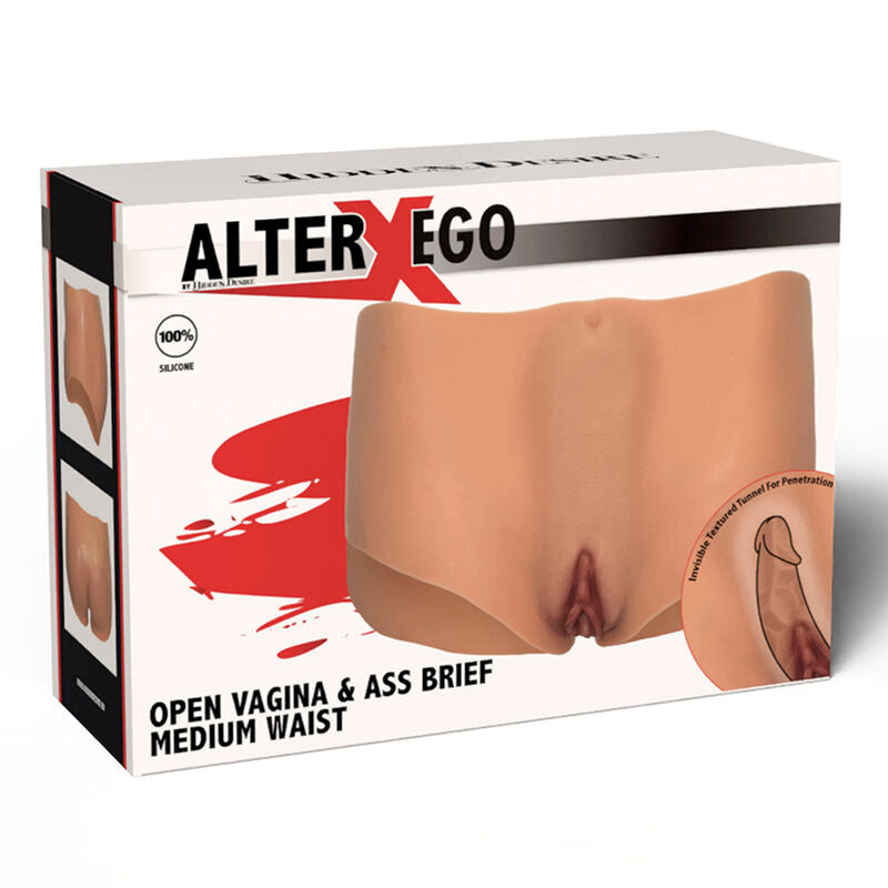 Culotte Prothèse Vagin et Fesses Alter Ego Tunnel Texturé Taille M - Hidden Desire