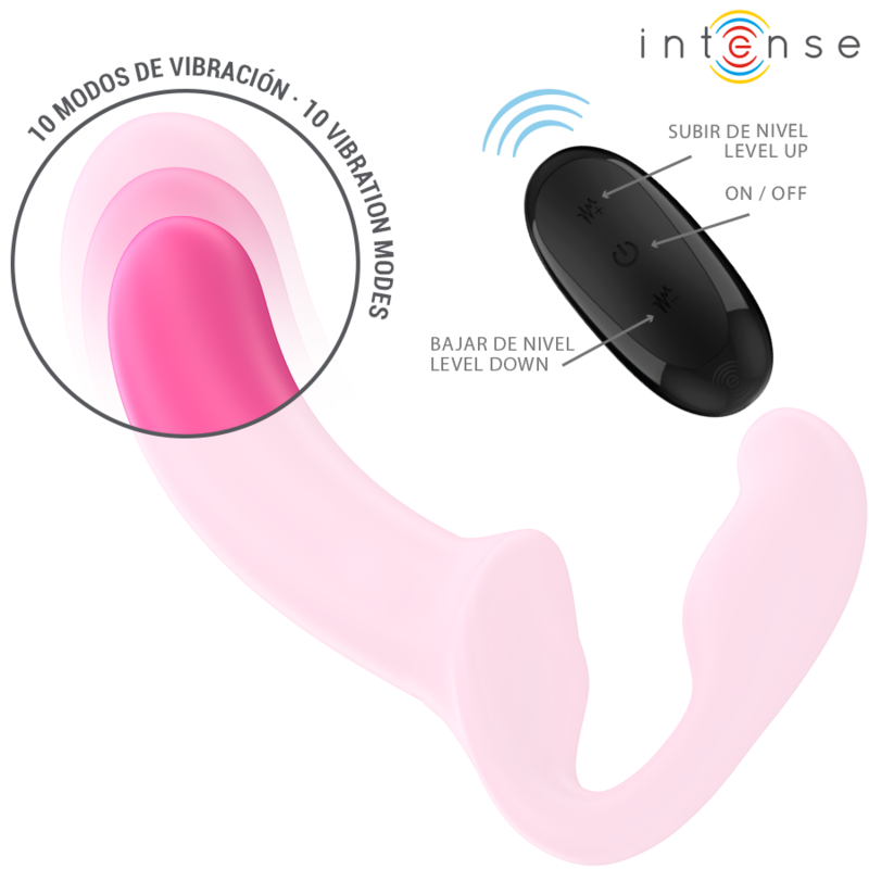 Double Vibromasseur Jill Télécommande Sans Fil 20 cm - Intense