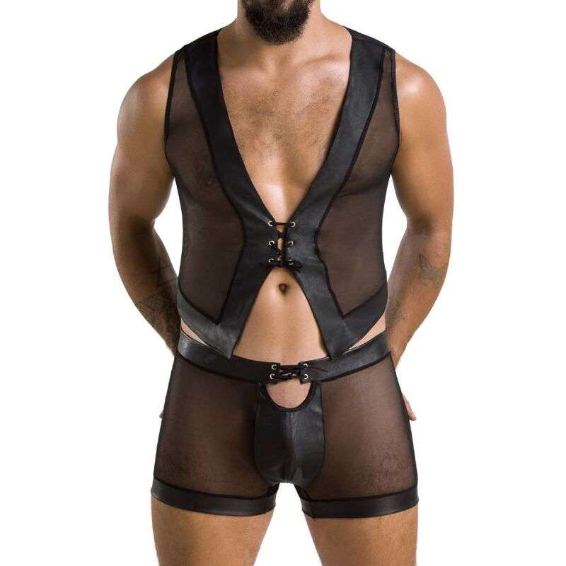 Ensemble Lingerie Homme William Noir Certifié Oeko-Tex - Passion Men