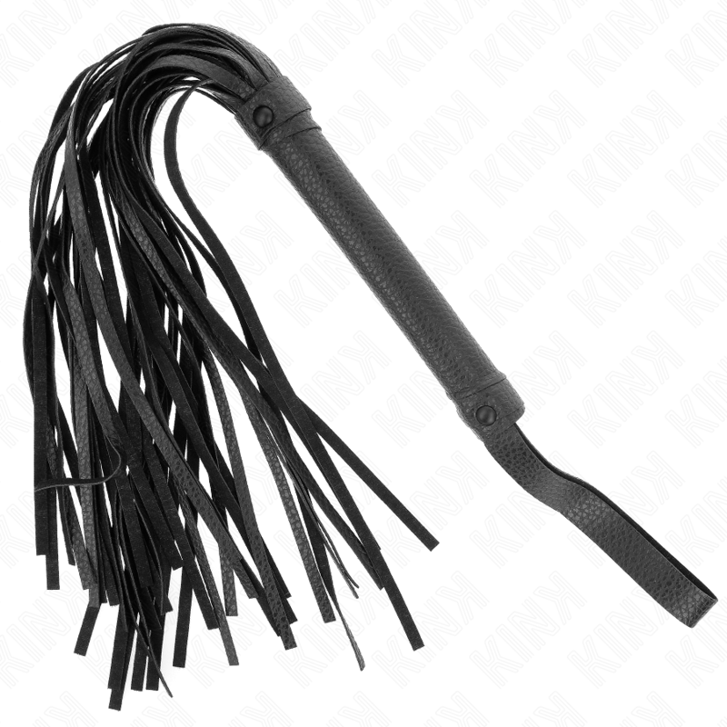 Fouet à Perles BDSM Bleu Foncé 43,5 cm Poignée Ergonomique - Kink