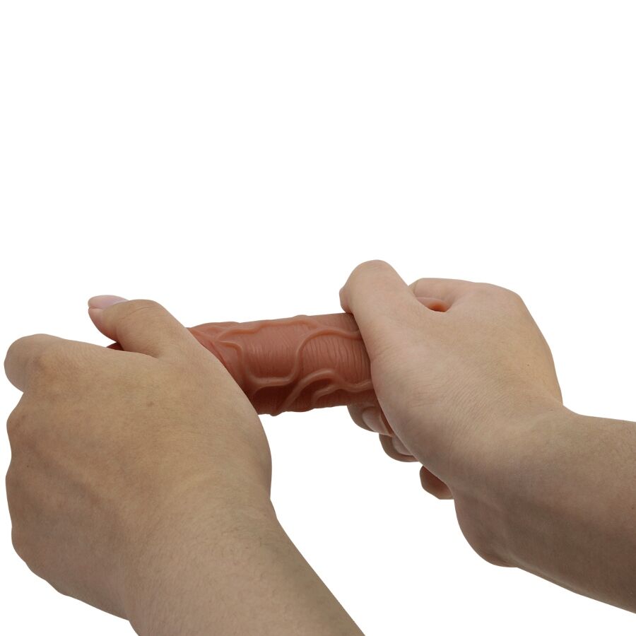 Gaine à Pénis Peirre Pénis et Testicules Texturée 10 cm - Pretty Love