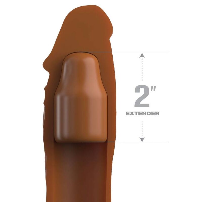 Gaine à Pénis Réaliste X-Tensions Elite Extension Amovible Caramel - Fantasy