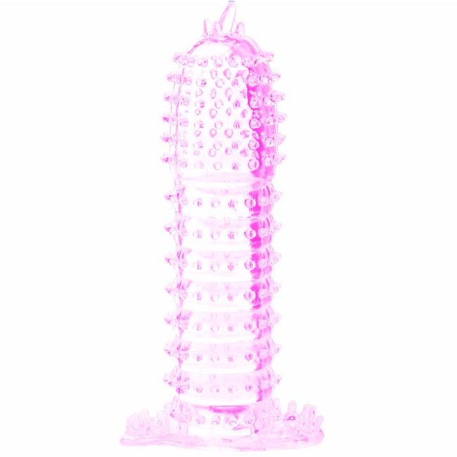 Gaine à Pénis Texturée Points Stimulants 14 cm - Silicone - Baile