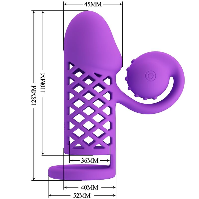 Gaine à Pénis Vibrante Harden Tête Spiralée 10 Modes Rechargeable - Romance