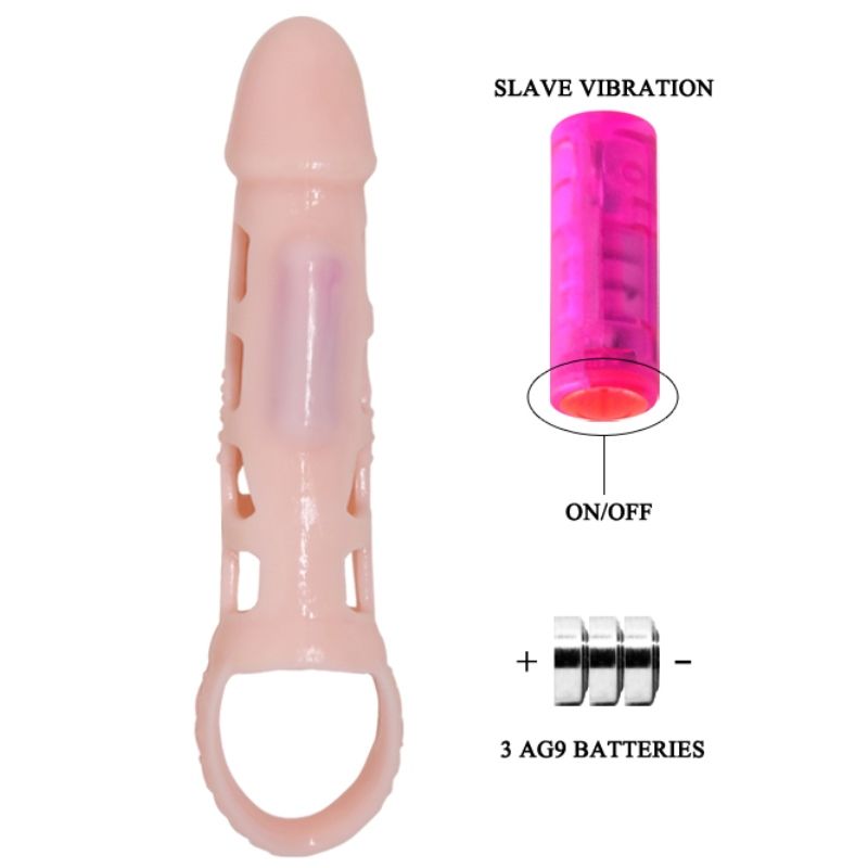 Gaine à Pénis Vibrante Harrison 13,5 cm avec Sangle Testiculaire - Pretty Love