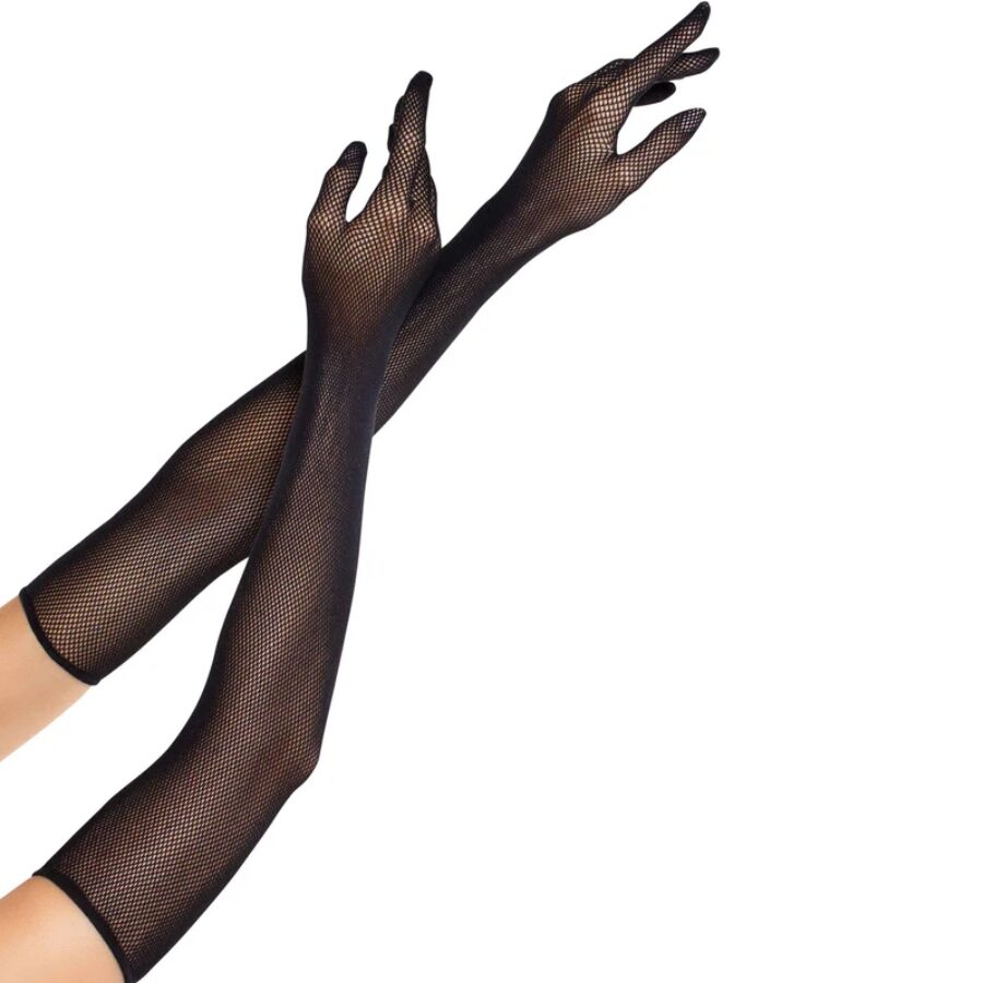 Gants Longs Résille Style Opéra Extensibles Effet Glamour - Leg Avenue