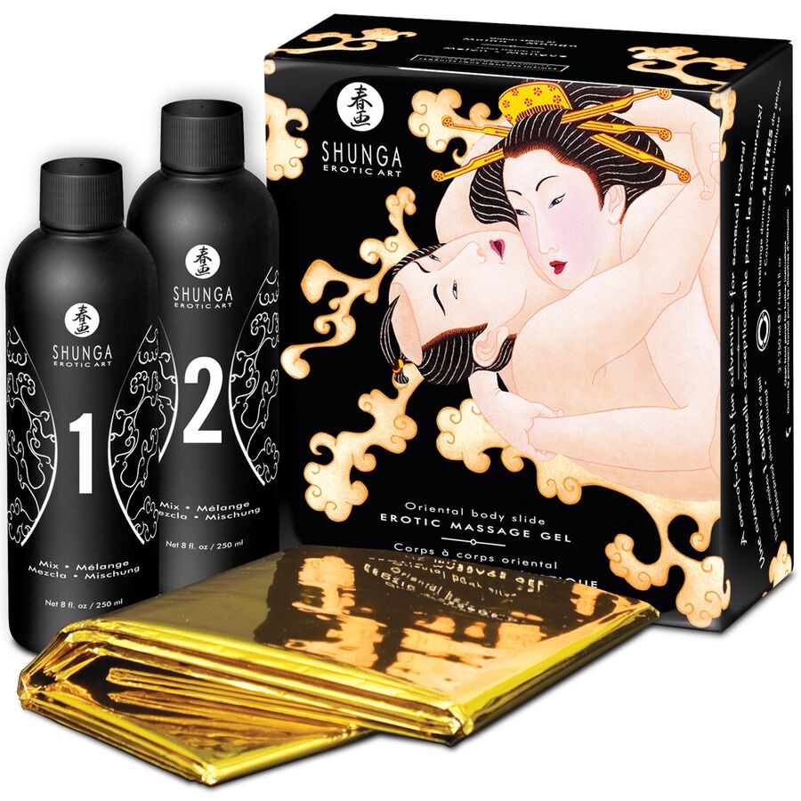 Gel de Massage Érotique Corps à Corps Oriental - Shunga
