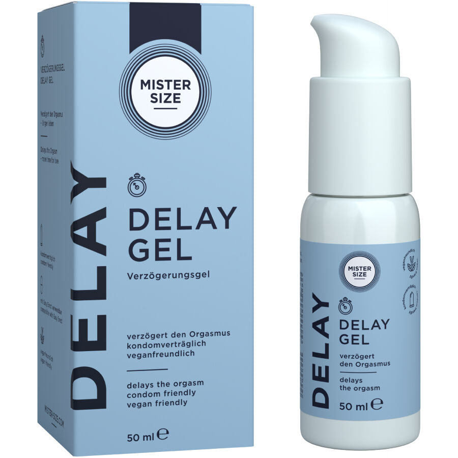 Gel Retardateur Effet Rafraîchissant à Base d'Eau 50 ml - Mister Size