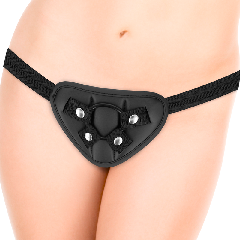 Gode Ceinture Ansel Sangles Vinyle 3 Anneaux Inclus 15,5 cm - Cyber Silicock