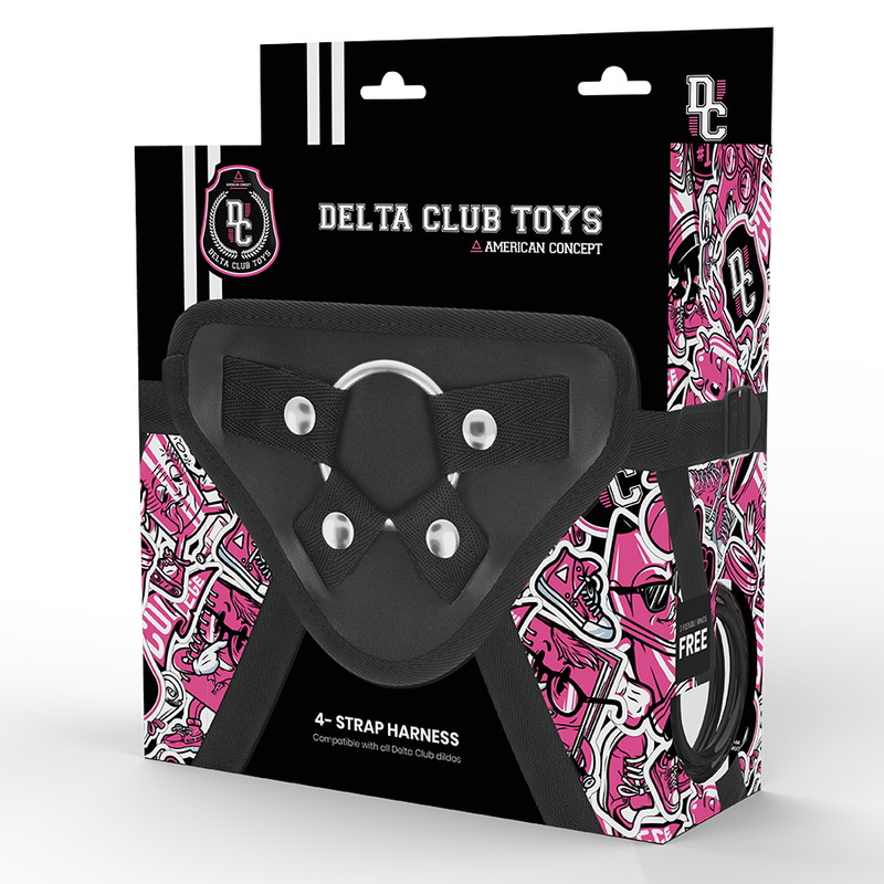 Gode Ceinture Harnais Universel Néoprène 3 Anneaux Taille Unique - Deltaclub