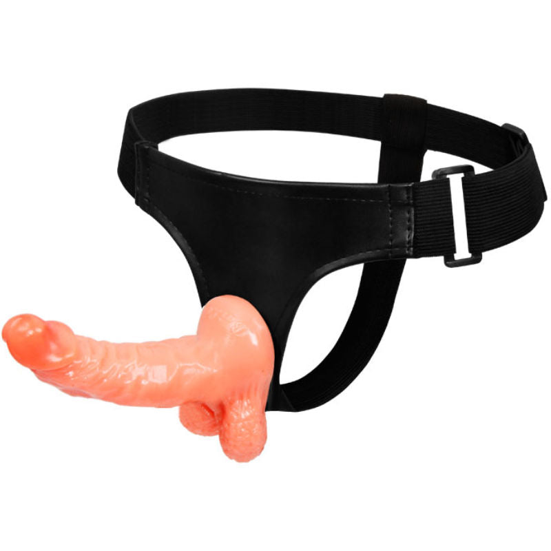 Gode Ceinture Réaliste Culotte Réglable 15,5 cm Détails Veinés - Baile