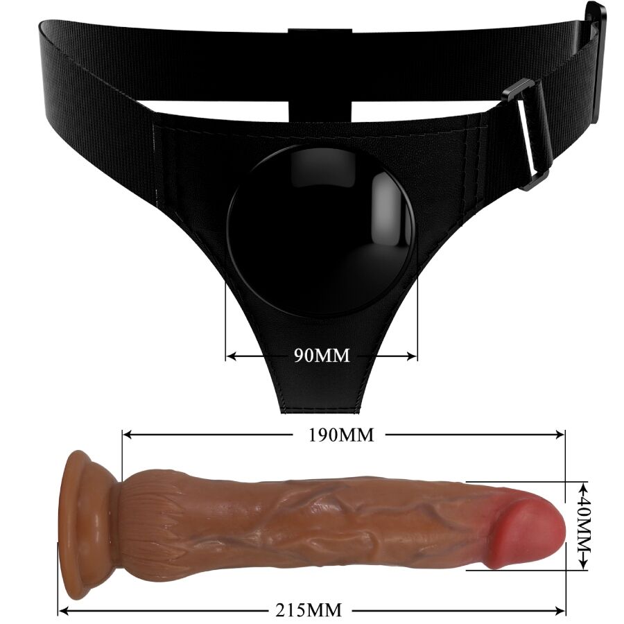Gode Ceinture Squirting Vibrant Kyton 19 cm Harnais Universel - Pretty Love