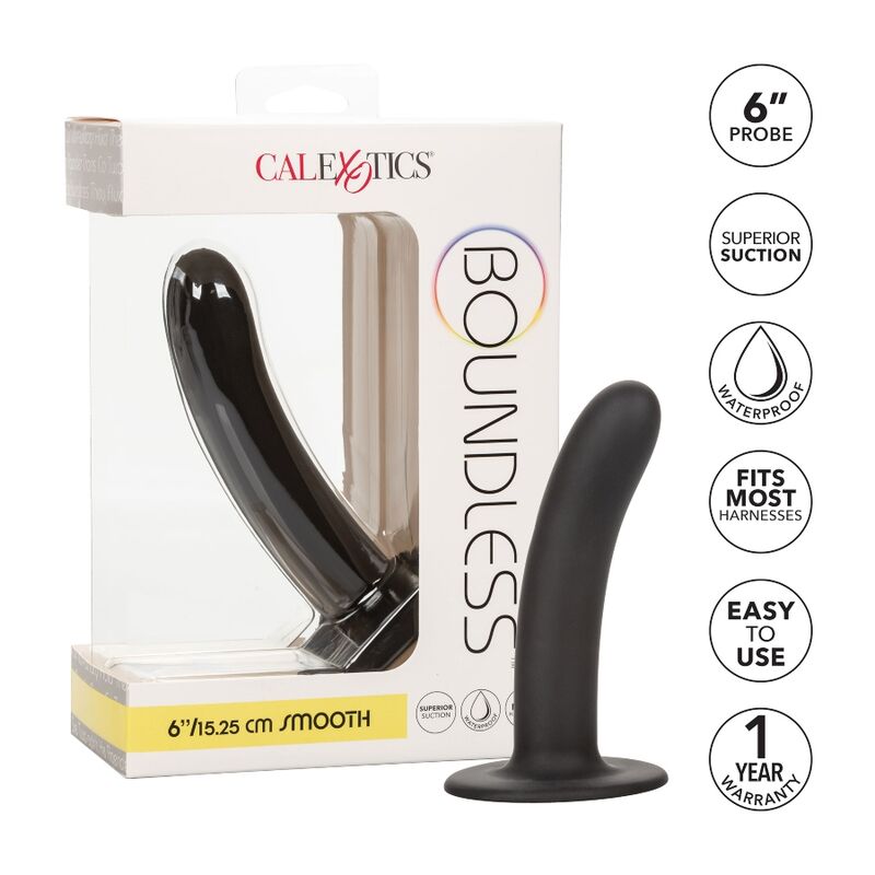 Gode Compatible Harnais Boundless Lisse Silicone 2 Tailles - CalExotics