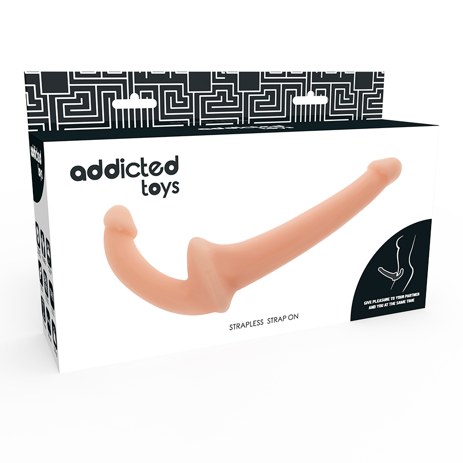 Gode Double Sans Harnais Courbé Point G Silicone Étanche - Addicted Toys