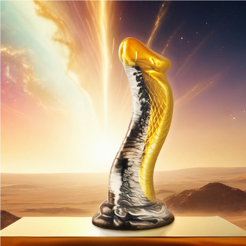 Gode Dragon Drakon Cobra Silicone Texturé 20 cm - Epic Cybersilicock