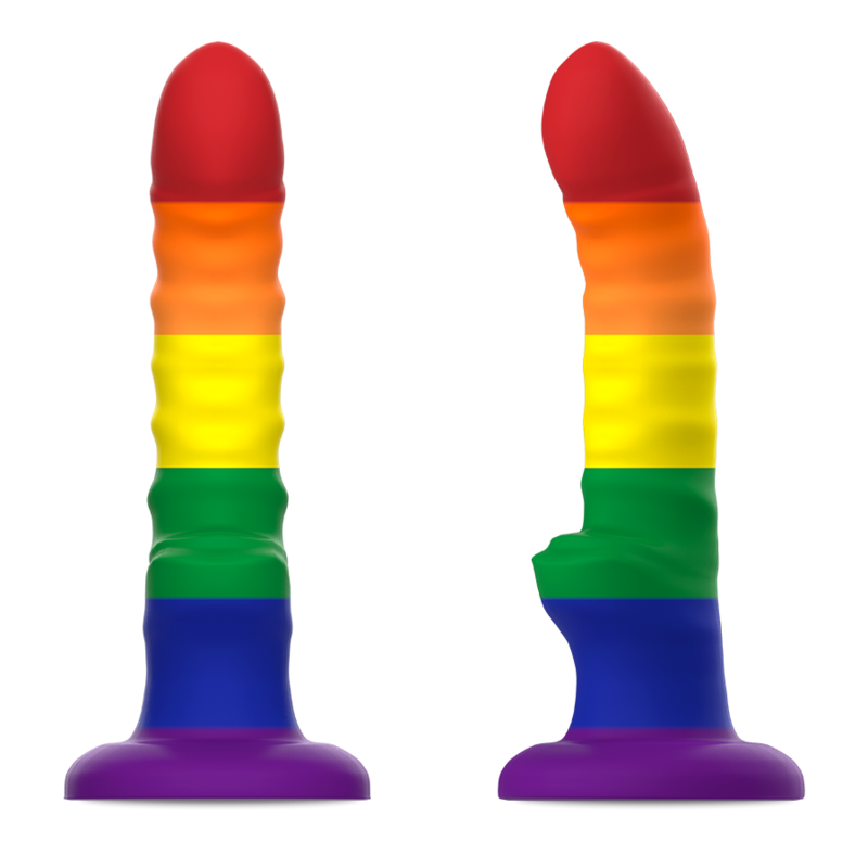 Gode Fantasy Colby Pride Silicone Body-Safe Ventouse - Mythology