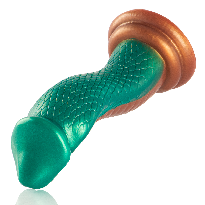 Gode Python Cobra Silicone Texturé Ventouse 20,5 cm - Epic Cybersilicock